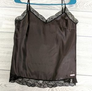 NWT Guess black camisole extra small. Lace detail